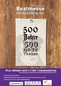 Flyer "500 Jahre - 500 neue Thesen"
